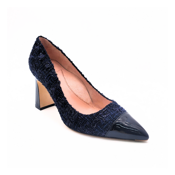 FI-2416 Navy Patent Leather High Top Sneaker
