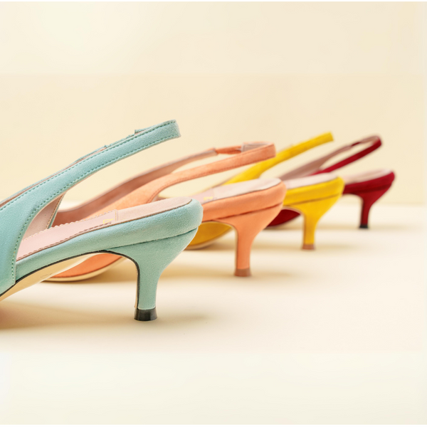 Colorful kitten heels sale