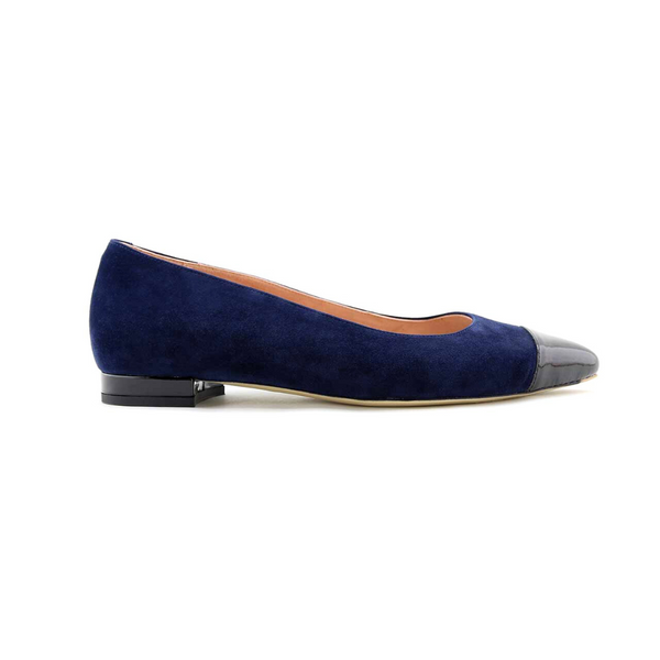 New navy suede work flats shoe! /// 9.5 main image 1