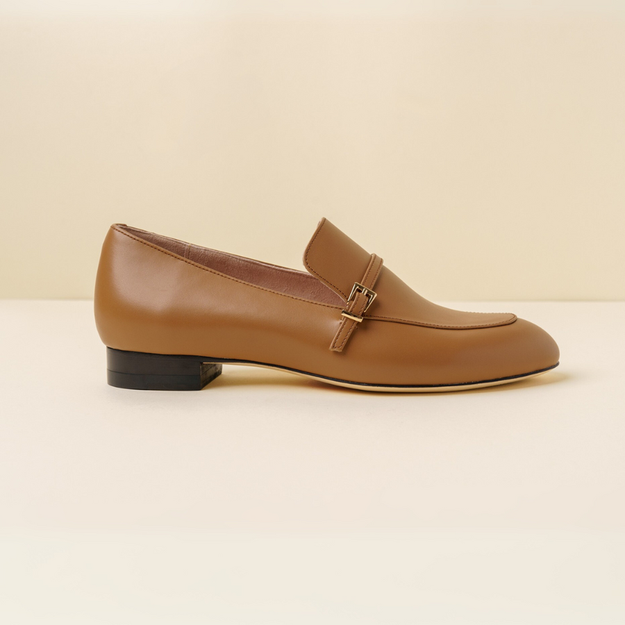 Camel Calf Leather Loafer