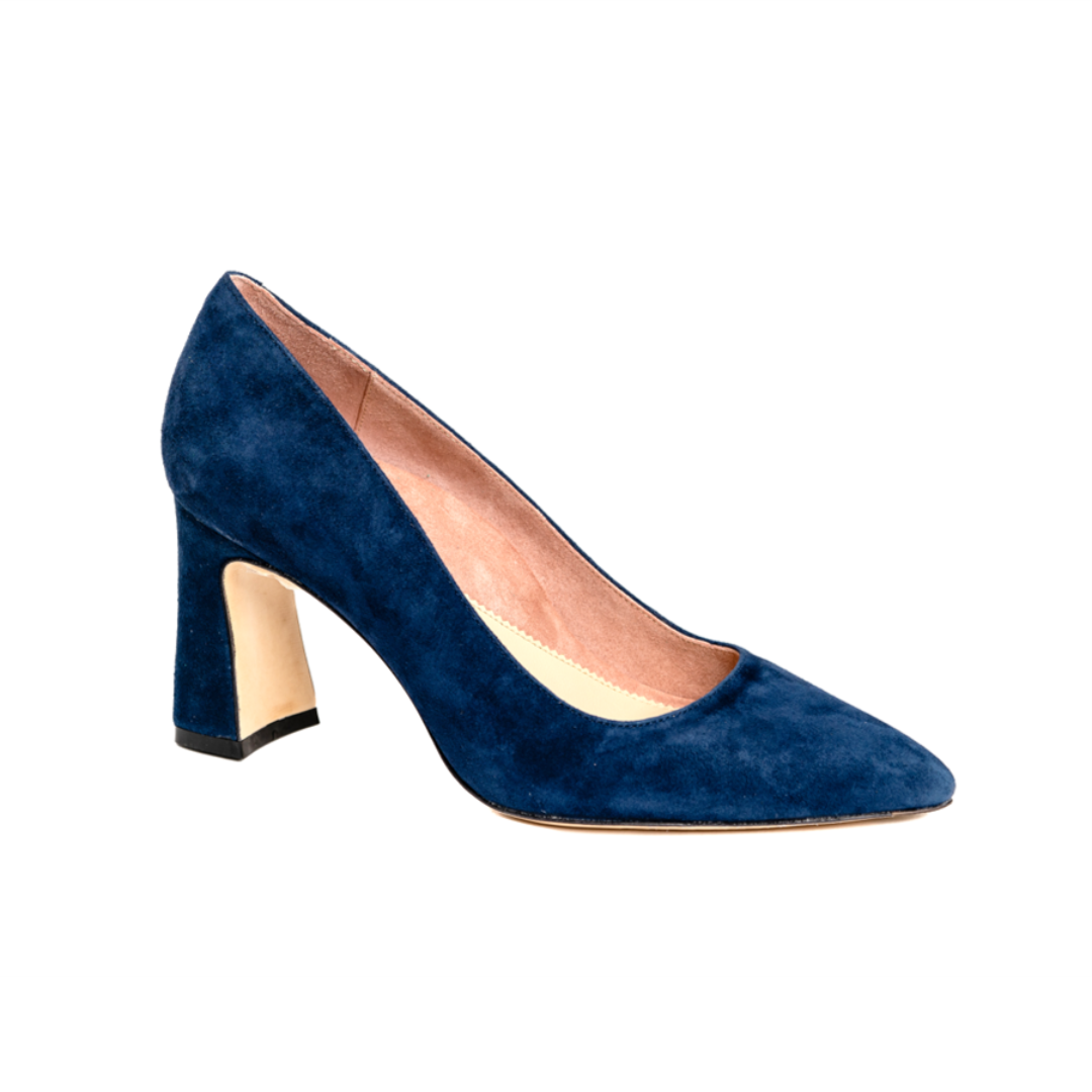 Velvet pumps 2025 block heel