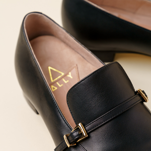 Black Calf Leather Loafer