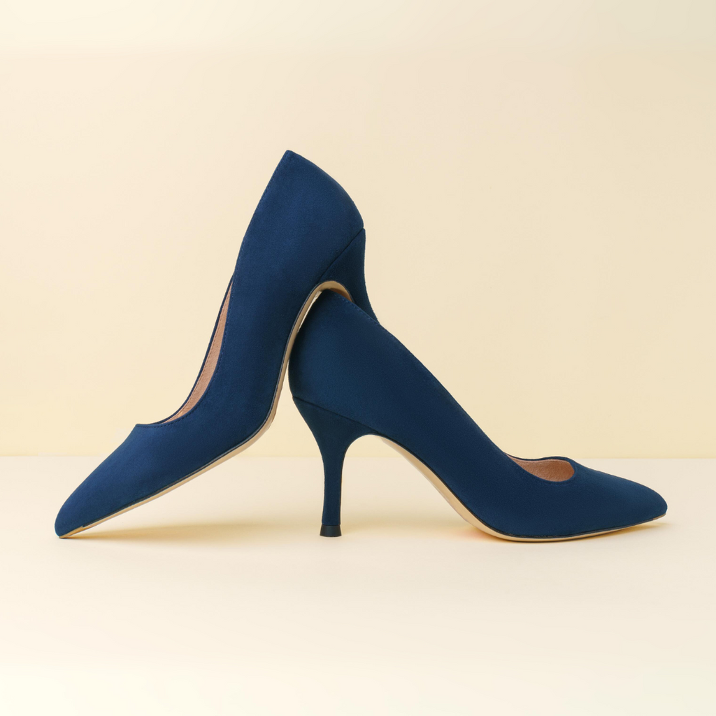 Noble Navy Suede Pump