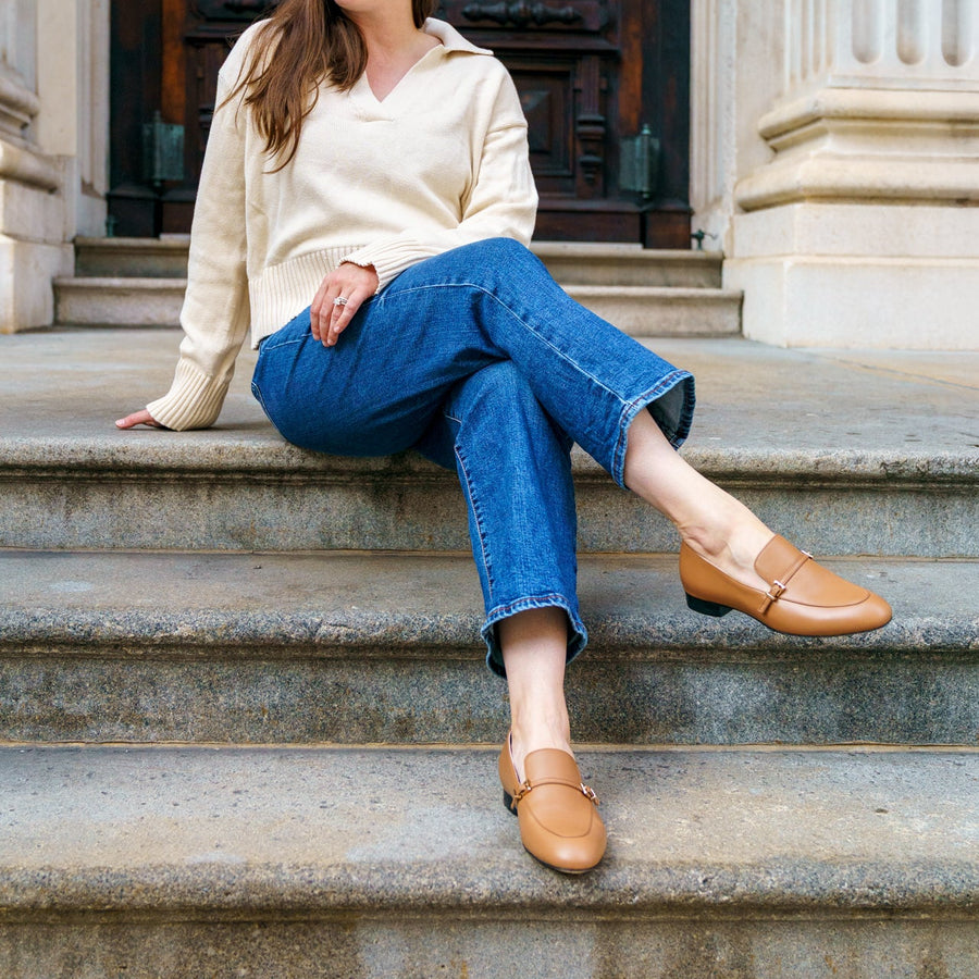 Camel Calf Leather Loafer