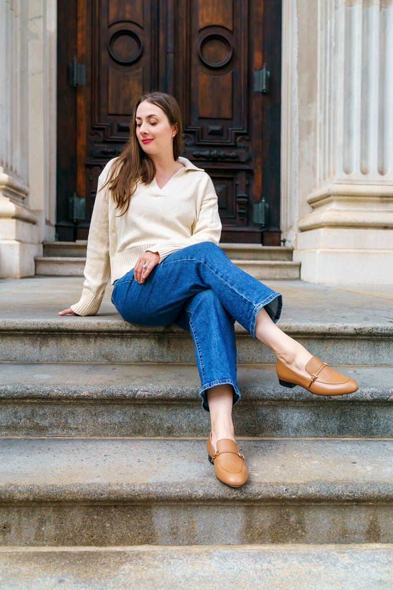 Camel Calf Leather Loafer