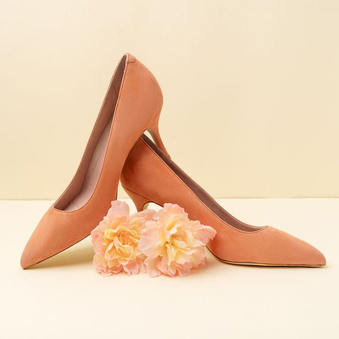 Peach Fuzz Suede Classic Pump