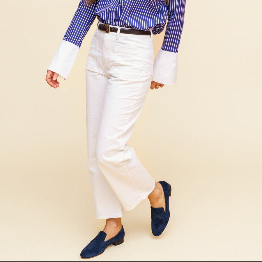 Noble Navy Suede Penny Loafer