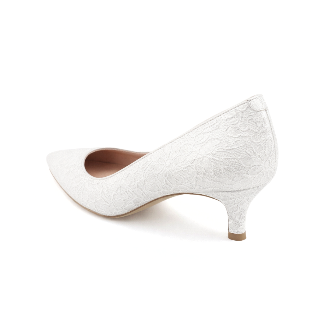 white dress shoes low heel Ashley Ivory Satin Pointy Toe Block Heels Wedding Shoes, Bridal With Crystal Ankle Strap Bridesmaids Shoes, Holiday Shoes, Evening from casual to dressy looks White Low Heels | Low