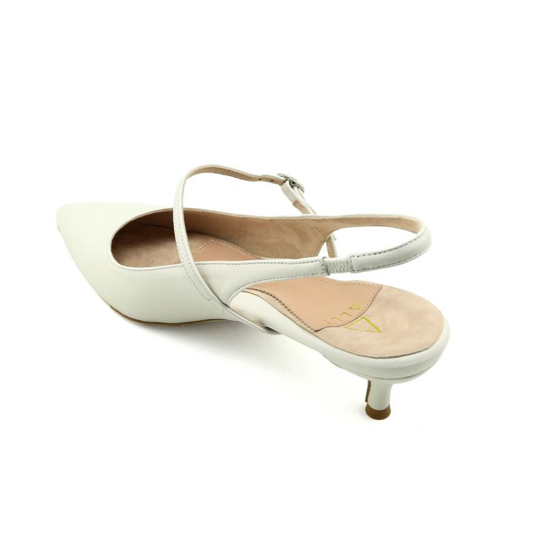 Emerald Suede Mary Jane Slingback Kitten Heel