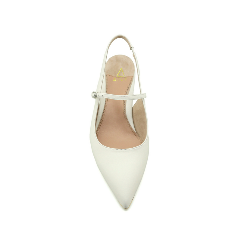 Blue Breeze Suede Mary Jane Slingback Kitten Heel