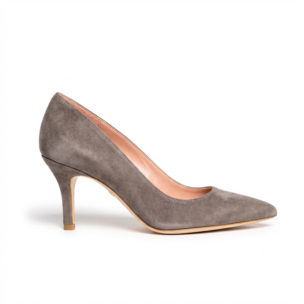 grey dress pumps Heel shoes ISABELA grey suede