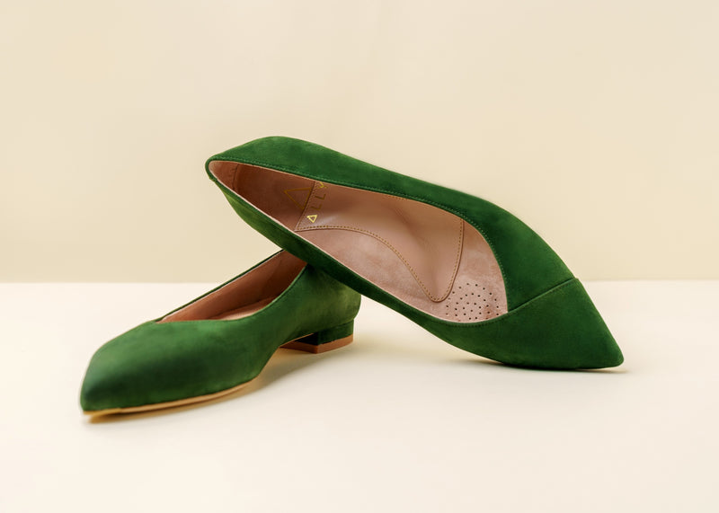 Emerald Suede Forever Flat