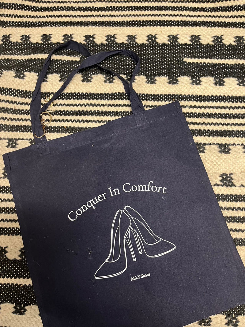 Navy ALLY Tote Bag