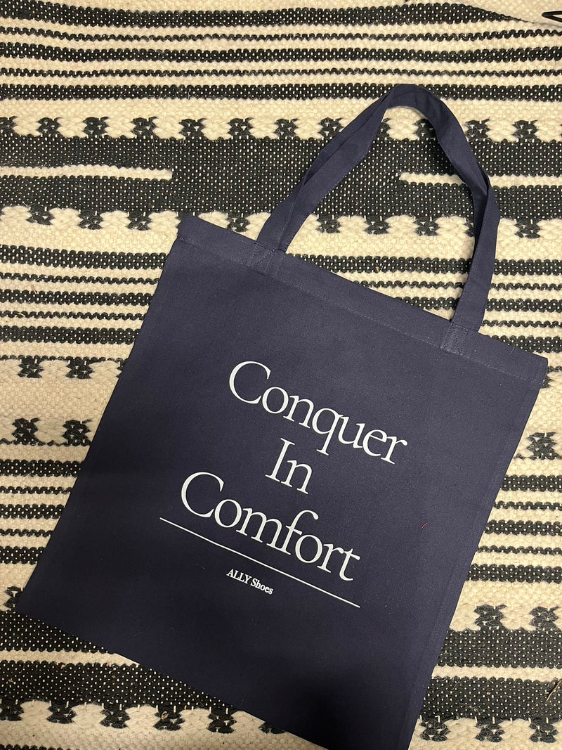 Navy ALLY Tote Bag