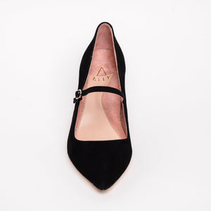 Blissful Blush Suede Mary Jane Pump