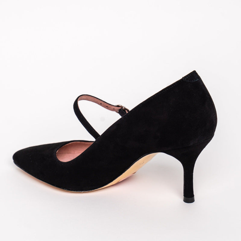 Tenacious Tan Suede Mary Jane Pump