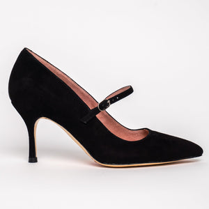 Blissful Blush Suede Mary Jane Pump