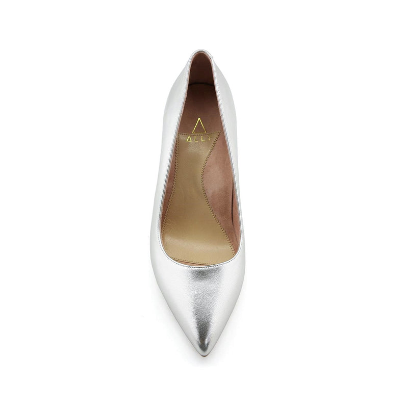 Champagne Gold Metallic Leather Pump