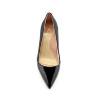 Black Patent / Black Leather Combo Pump