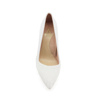 Lady Lace / White Leather Combo Pump
