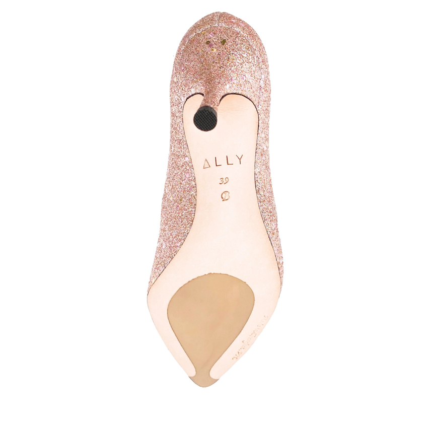Rose Gold Blush Kitten Heel 2 inch