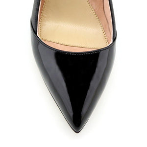 Black Patent / Black Leather Combo Pump