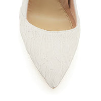 [SAMPLE] Lady Lace / White Leather Combo Pump