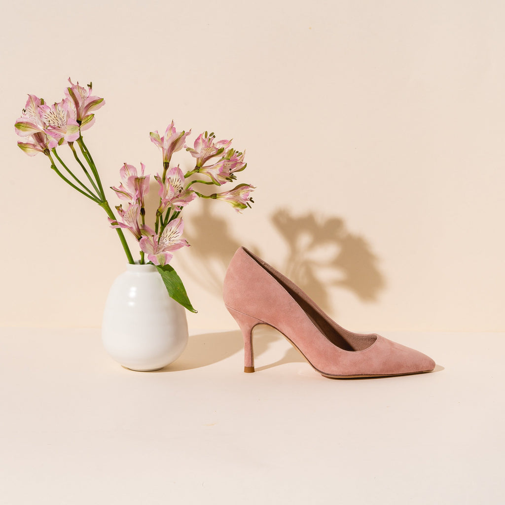 Blissful Blush Suede Pump