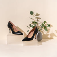 [SAMPLE] Vegan Black Leather Pump