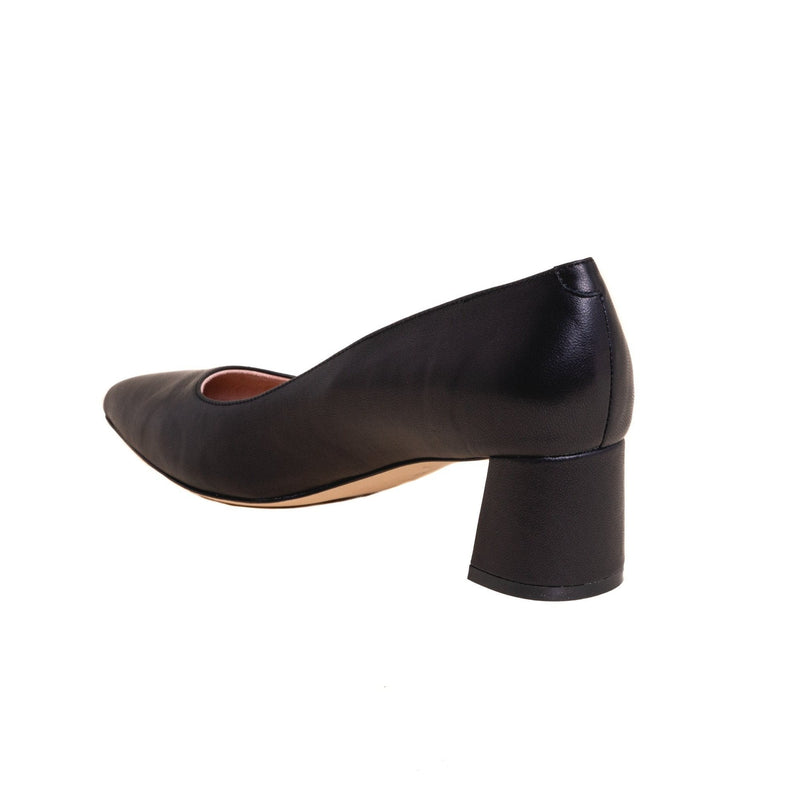 [SAMPLE] Courageous Caramel Leather Lower Block Heel