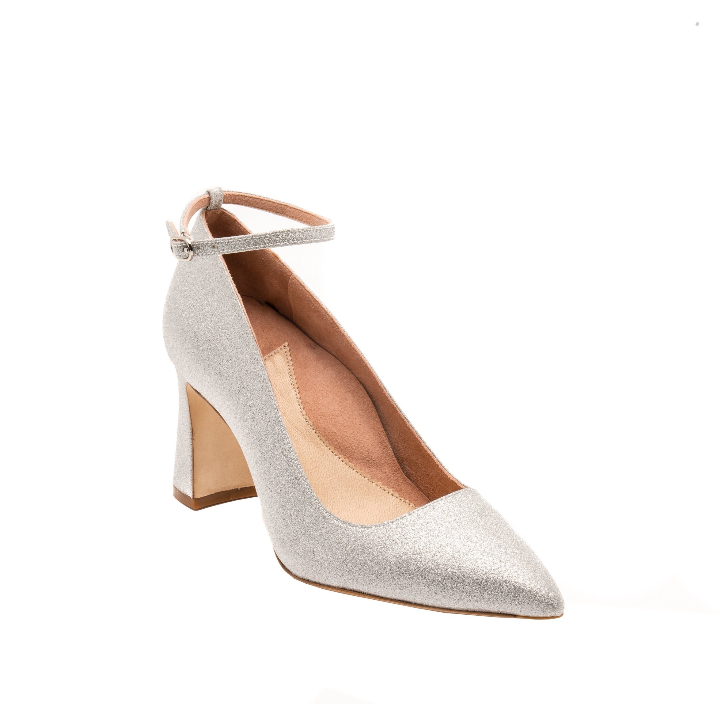 Women's Solid Color Elegant Shoes Slip Chunky Heel Sequins - Temu