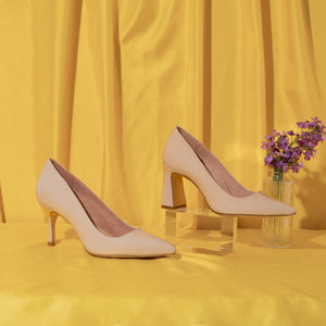 Tender Taupe Patent Leather Pump