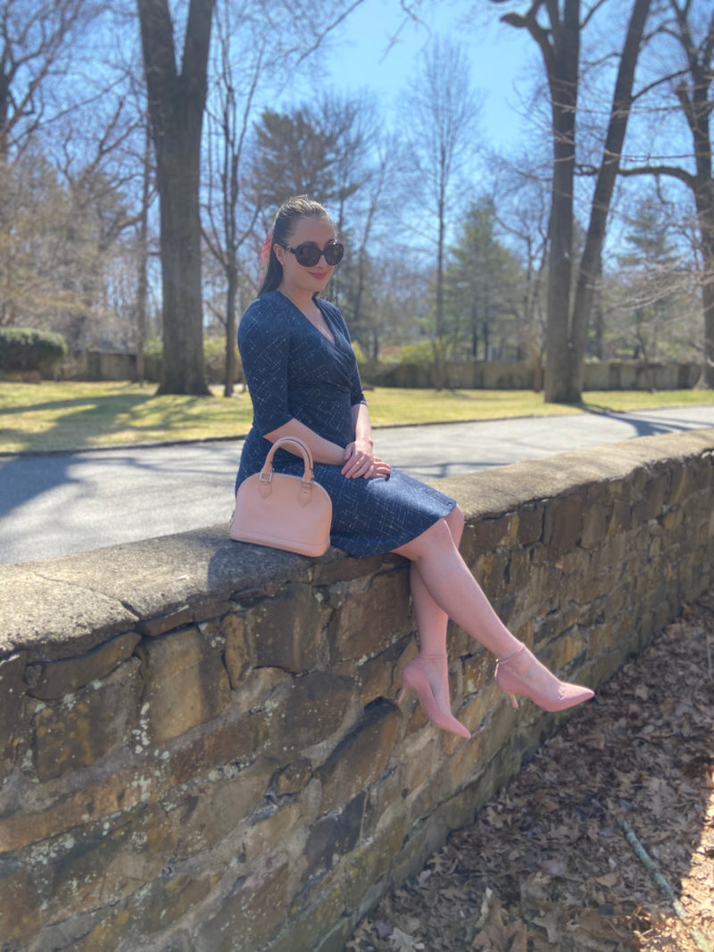 Blissful Blush Suede Ankle Strap Pump