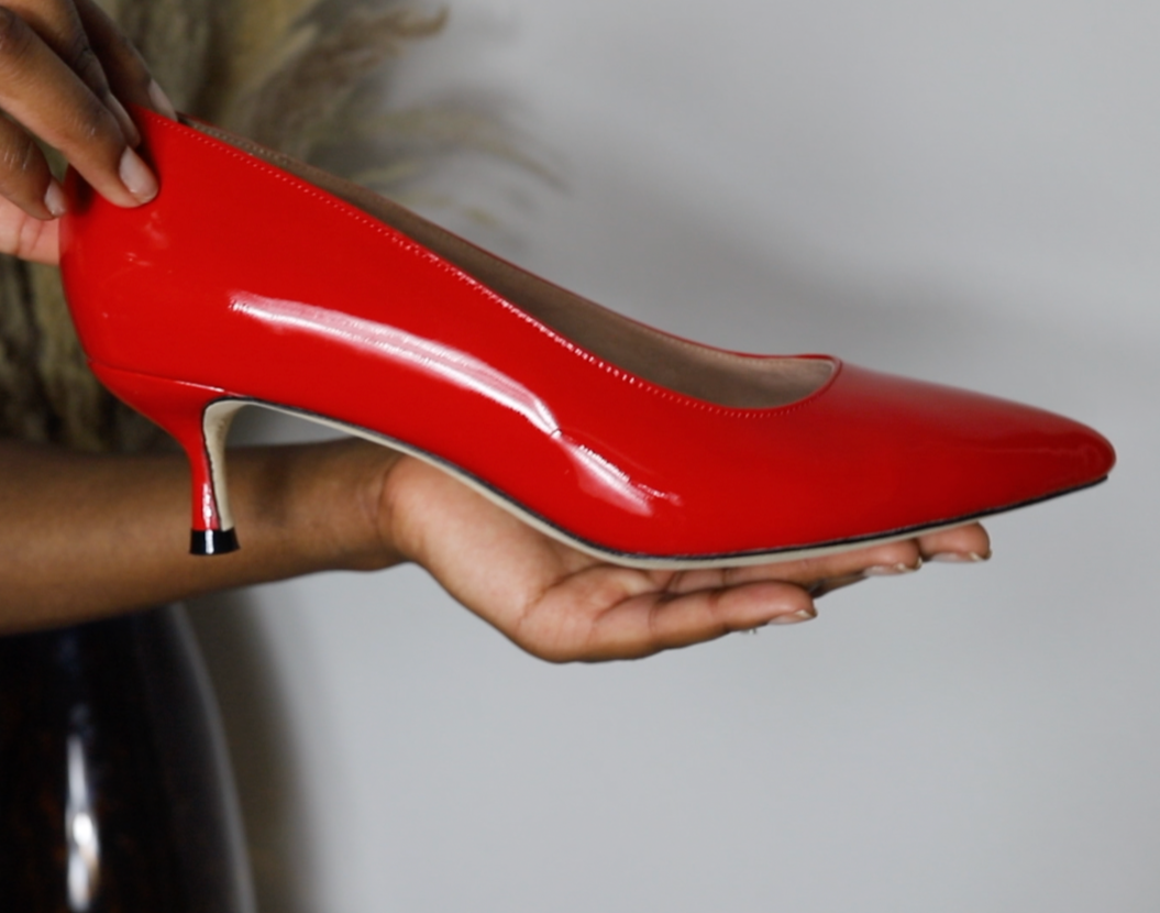 Buy WRAP THAT AROUND RED HEELED SHOES for Women Online in India