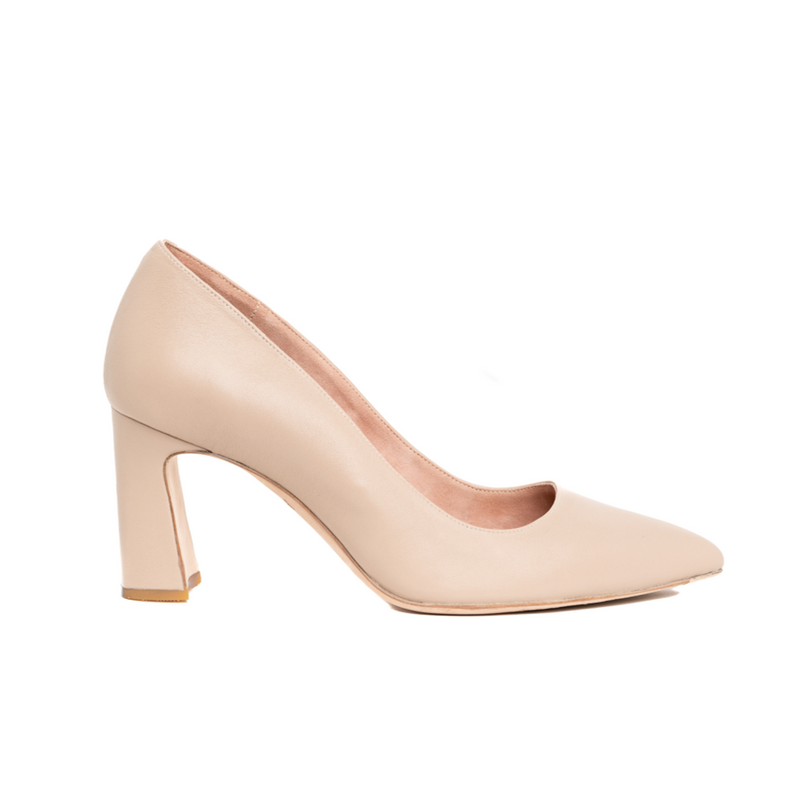 Prowess Pearl Suede Block Heel Pump