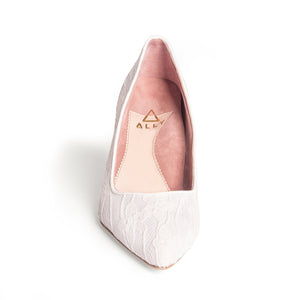 Lady Lace Lower Block Heel