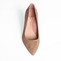 Tenacious Tan Suede Pump - Comfortable Heels - Ally Shoes