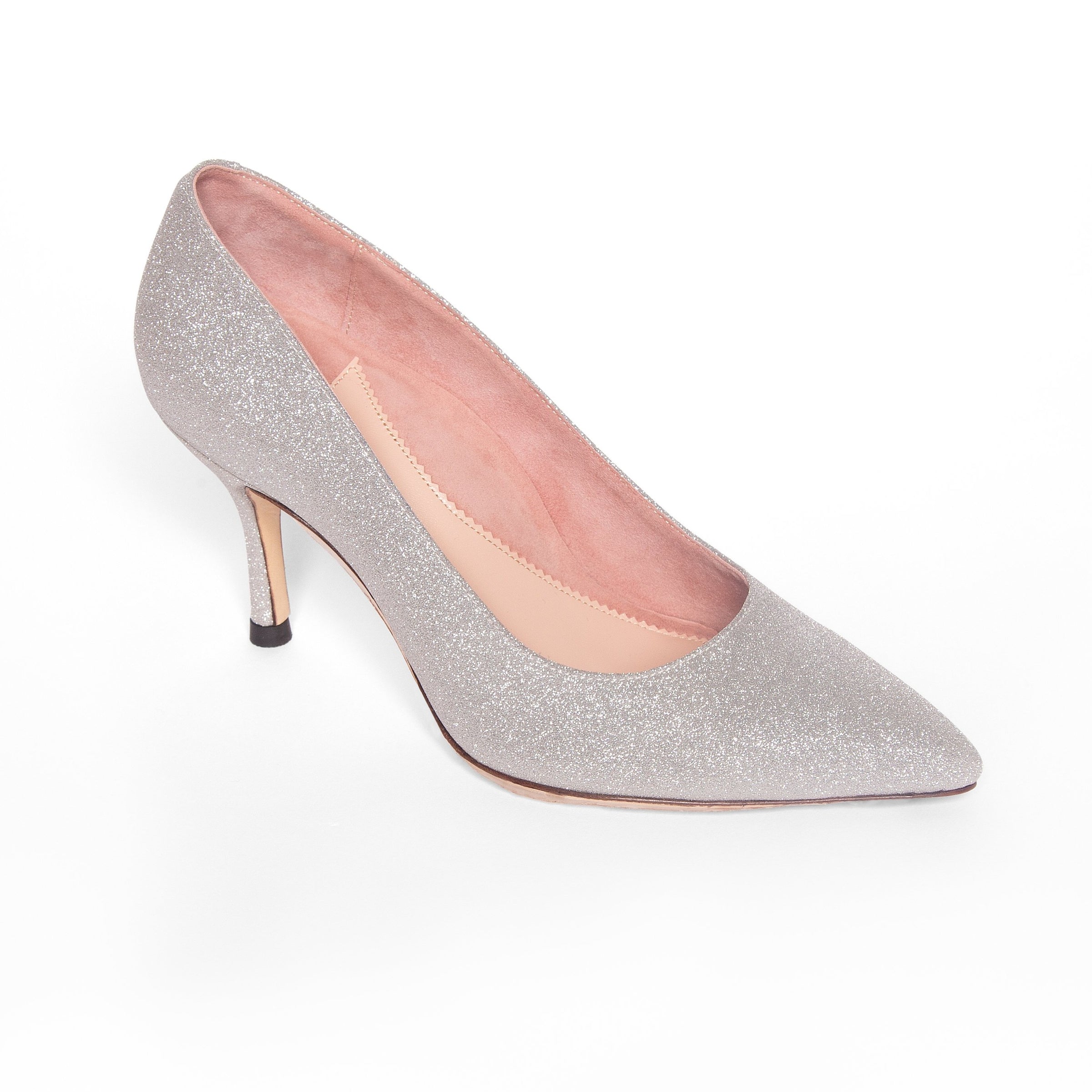 Women's Silver Mid-heel Shoes Pumps With Sequins High Heels | SHEIN USA