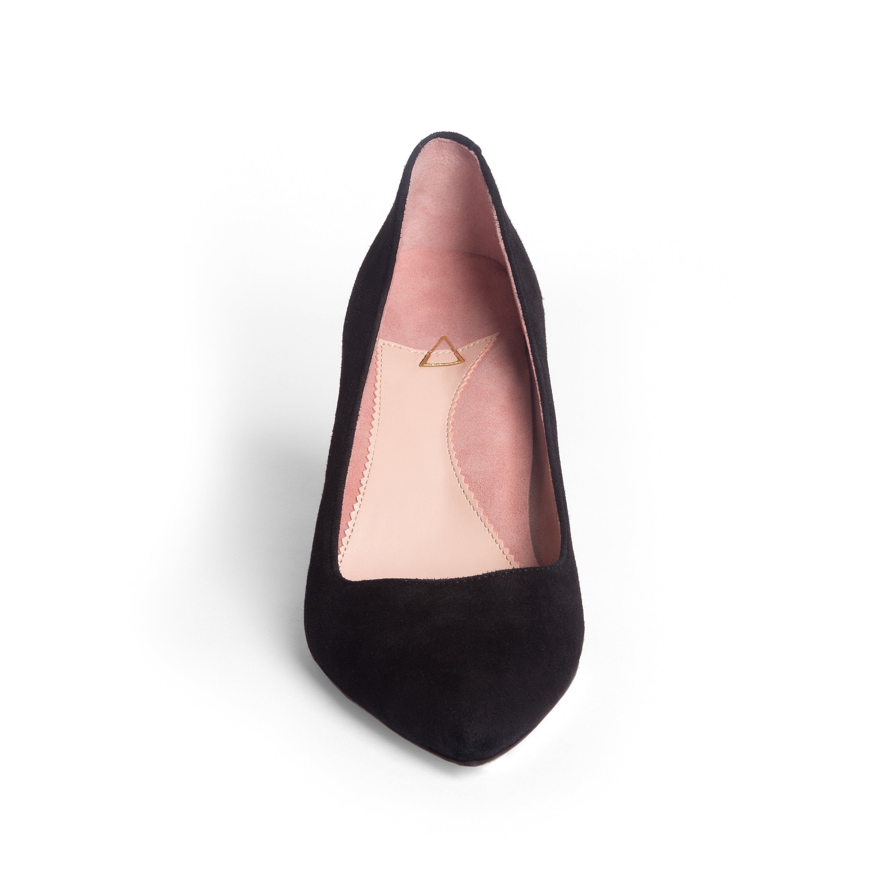 Womens black suede pumps hotsell