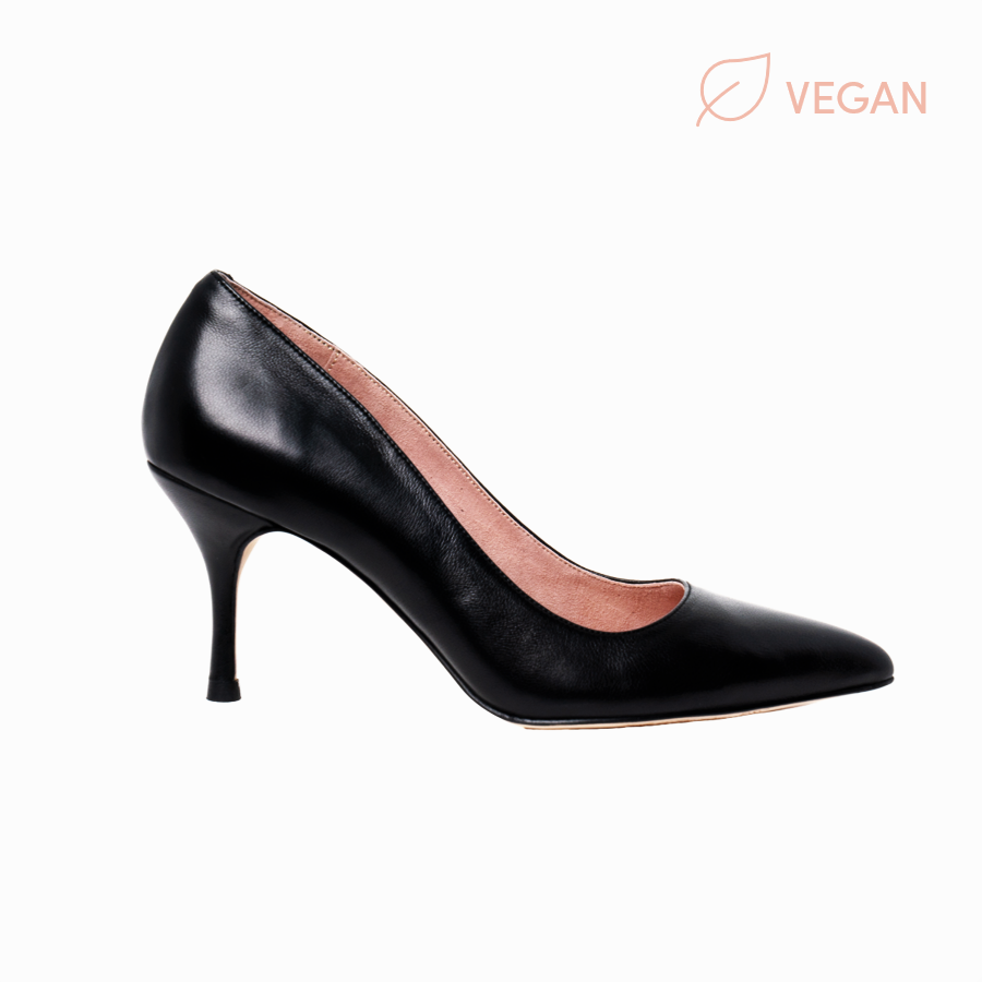 [SAMPLE] Vegan Black Leather Pump