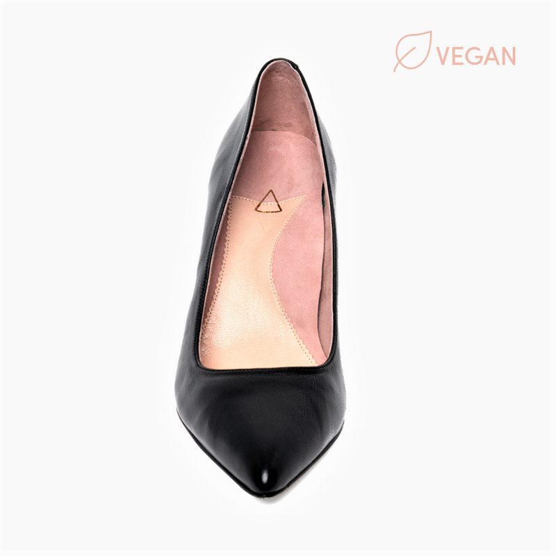 [SAMPLE] Vegan Black Leather Pump