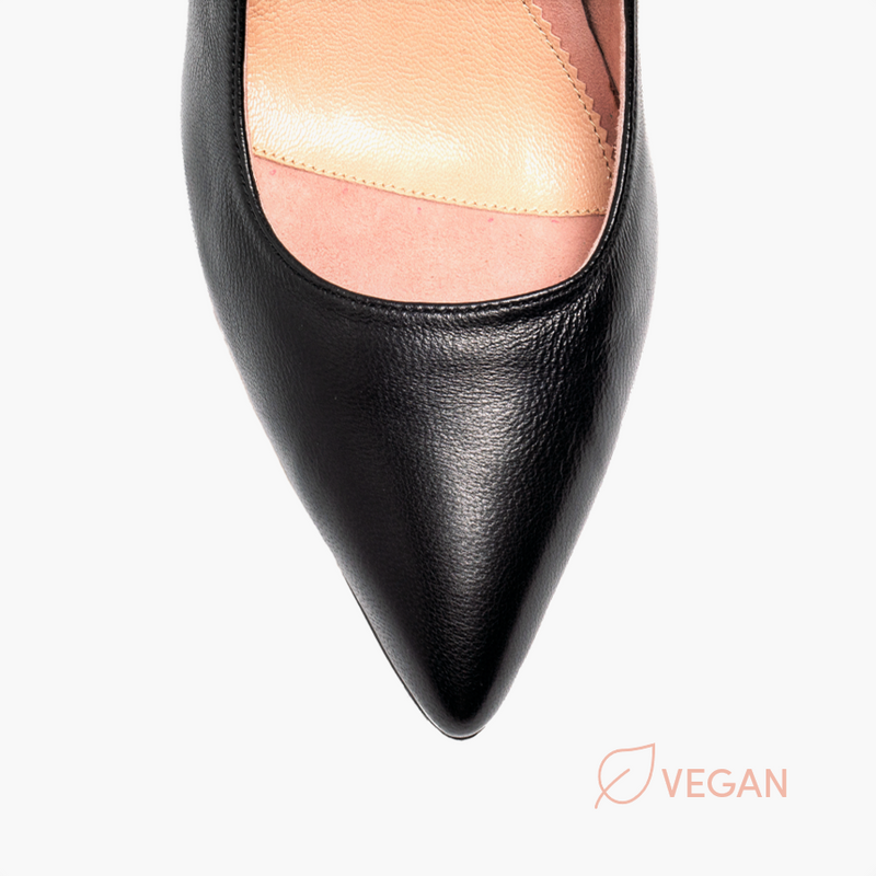 [SAMPLE] Vegan Black Leather Pump