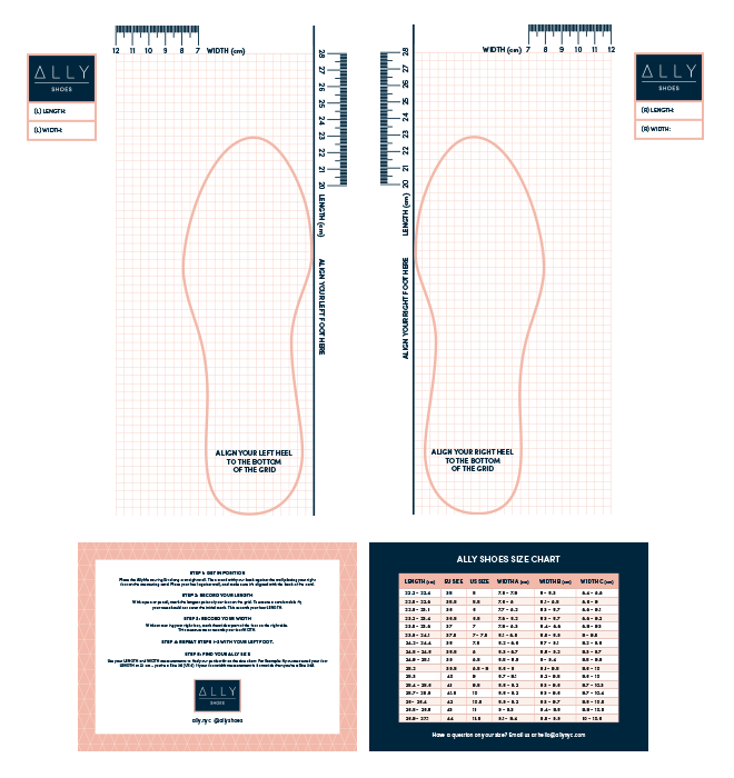 ALLY Measurement Kit - Comfortable Heels - Ally Shoes
