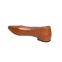 Courageous Caramel Leather Flat - Comfortable Flats - Ally Shoes