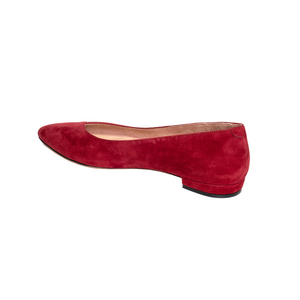 Gutsy Garnet Suede Flat - Comfortable Flats - Ally Shoes