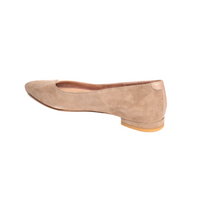 Tenacious Tan Suede / Bossy Beige Leather Flat - Comfortable Flats - Ally Shoes