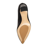 Courageous Caramel Leather Block Heel Pump