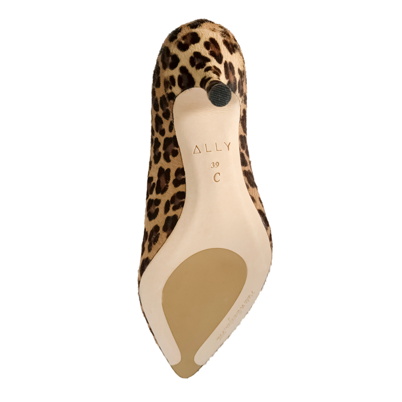 [SAMPLE] Fierce Leopard Haircalf Kitten Heel