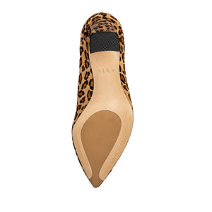 Fierce Leopard Haircalf Block Heel Pump