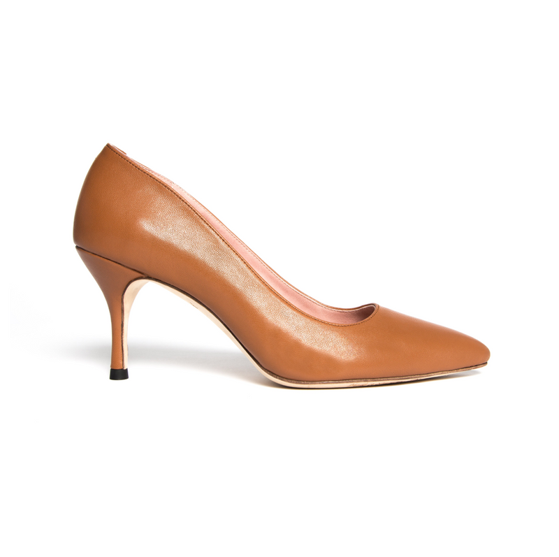 Gucci Low Heel Pumps in Brown Papaya | FWRD